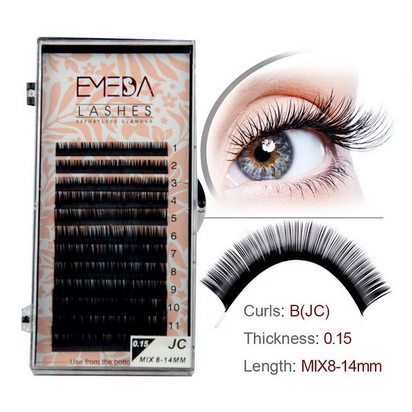 Wholesale individual silk eyelash extension SN09